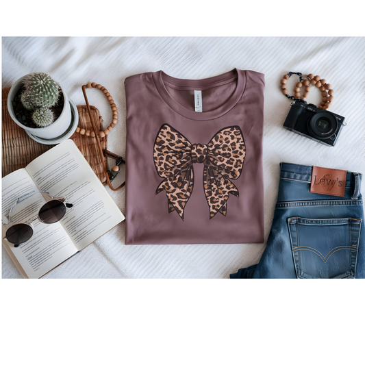 Leopard bow shirt